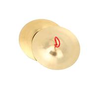 RiToEasysports Piatti Musicali Crash in Ottone con Suono di Collisione Brillante, Sussidio Didattico, 14,7 Cm, Coppia per Spettacoli Bandistici