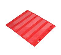 RiToEasysports Piccola Carta Tascabile Magnetica con 5 File di Tasche Trasparenti, Grafico Tascabile Colorato per Organizzare le attività, Ottimo per i Tempi del Cerchio (rosso)