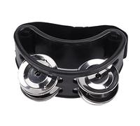 RiToEasysports Piccolo e leggero Foot Tamburine Shaker Percussioni Drum Set per Ongo Use (nero)