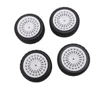 RiToEasysports Pneumatici per Auto RC da 70 Mm, Set di Sostituzione in Plastica Durevole per TT01 XV02, Antiscivolo con Ruote di Design del Pattern del Labirinto, 4 PCS, Compatibile con 94123,