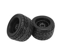 RiToEasysports Pneumatici per Camion RC da 2 Pezzi, Ruote Esagonali in Gomma con 3 Accoppiatori Specifici per HPI Tekno MT410 1/8 Truck (di tipo B)