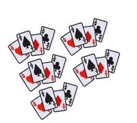RiToEasysports Poker Come Patch con 5 Ferro per Carte a Maglietta Fai-da-te e Decorazione di Sacchetti