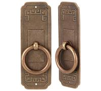 RiToEasysports Pomelli per Porte in Bronzo in Stile Cinese per Hardware per Mobili da 2 Set Design retrò in Rame Resistente (10 cm)