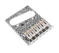 RiToEasysports Ponte di Chitarra Elettrica, stabilità Avanzata, Design di Precisione, qualità del Suono Ottimale, Strumenti Inclusi, Compatibili con Piastra da Disegno a Stringa TL, Stile Vintage,