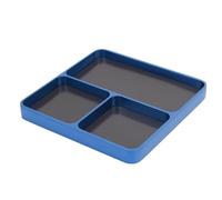 RiToEasysports Porta del Vassoio per Strumenti di Riparazione a Vite RC, Lega di Alluminio 3 Griglie Separate Piastra di Stoccaggio Elegante, Organizzazione Efficiente per varietà di Viti Piccole