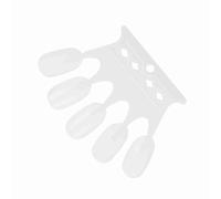 RiToEasysports Pratica Colorata per Nail Art 50 Pezzi -Strumento di Visualizzazione dei Tipp, Tavolozza di Schede Color Chiodi in Plastica Riutilizzabile per Lucidatura in Gel (WHITE)