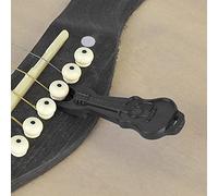 RiToEasysports Pratico Strumento per Cambiare le Corde della Chitarra, Estrattore per Perni del Ponte Facile da Trasportare per gli Amanti della Musica, Nero/rosso/blu (BLACK)