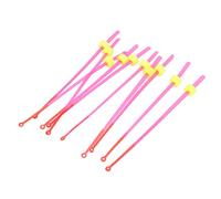 RiToEasysports Punte per Canna da Pesca Sul Ghiaccio da 10 Pezzi, Aste di Prolunga Durevoli Flessibili Leggere in Materiale ABS per la Pesca Invernale, con Colore Rosso Rosa per Canna da (14 cm)