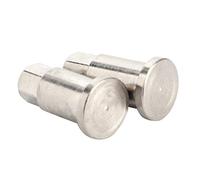 RiToEasysports RC -Auto -fronterrad ASSE Metallico Sostituzione a Lungo Durata per Auto Telecomandata Truck WPL D12, Argento, 2 Set, Installazione Semplice per Hobbisti