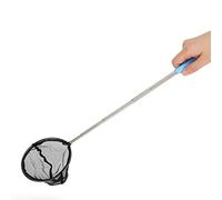 RiToEasysports Rete da Pesca Estensibile in Acciaio Inossidabile con Maglia Fine, Ideale per Pulire gli Acquari Dai Rifiuti di Gamberetti e Piccoli Pesci, Disponibile Nei Modelli Rotondo e Quadrato