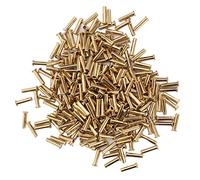 RiToEasysports Rivetti in Rame Cavo Confezione da 500 Occhielli Decorativi in ottone per la Realizzazione di Gioielli e Accessori (2,5x11x3,8 mm)