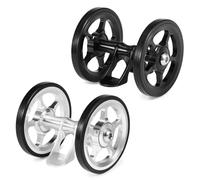 RiToEasysports Ruota a Rulli per Biciclette in Bicicletta Easy Wheels Sostituzione per la Bici Pieghevole con Lega in Alluminio Mumo di Fango con Lavorazione a CNC Montata 60 * 65mm 2,4 * 2,6