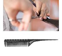 RiToEasysports Salone di Parrucchiere Kamm Light Hair Styling Asy Crea Diverse Acconciature Adatte Al Salone di Parrucchiere. Usa 3 Linee di Pettine 4 Colori Disponibili (BLACK)