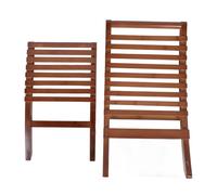 RiToEasysports Sedia Pieghevole in Legno Durevole Premium, Schienale Ergonomico Alto, Elegante, Design per Giardino da Campeggio da Patio Esterno con Meccanismo di Piegatura a Risparmio Spaziale,