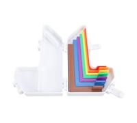RiToEasysports Set da 7 Pezzi di Guida Allineamento per Paper Crafting | Righelli in Plastica con Codice Colore, Spaziatura da 1/16 a 1/2 Pollice per Scrapbooking, Creazione di Biglietti e