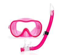 RiToEasysports Set da Snorkeling con Boccaglio Asciutto e Maschera da Snorkeling in Silicone Morbido, Lenti in Policarbonato, Design Antiappannamento Regolabile, per Bambini e Adulti Nuoto Subacqueo
