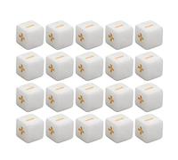 RiToEasysports Set di 20 Dadi per Matematica, Dadi per Operazioni Matematiche in Plastica, per Operazioni Matematiche da 16 Mm Incisi, Segno più Meno, per l'educazione Infantile in Aula, per (#3)