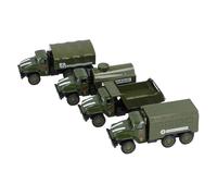 RiToEasysports Set di Auto da Battaglia di 4 Pezzi, Veicoli Militari in Lega Altamente Dettagliati con Autentici Progetti di Simulazione, per Scenari di Battaglia, Azione a Traino, Degna della