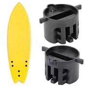 RiToEasysports Set di Plugne per Pinne per Navigare Kit Plug a Pinna di Tavola da Surf Compatibile con Materiale Resistente all'Acqua Salata Premium, per Installazione di Attacco a Pinna (Black)