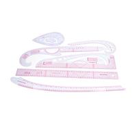 RiToEasysports Set di Righelli per Cucire Kit di Righelli per Modellismo Trasparente Durevole per Principianti Regalo per Designer di Cucito Fai-da-te Plastica 7 Pezzi