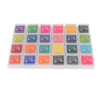 RiToEasysports Sicuramente Sponge Ecological 24 Inchiostro di Inchiostro di Colori Carino sul Bordo per Un Album di Tagli, Coordinamento delle Mani per Bambini, Non -solubile in Acqua, Costruzione