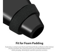 RiToEasysports Silenziatore Portatile in ABS con Sordina per Tromba con Imbottitura in Schiuma, Riduttore di Volume Leggero per Prestazioni Pratiche, Riduzione del Suono del 60-70% per Principianti