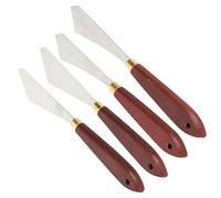 RiToEasysports Spatola in Acciaio Inossidabile, Spatola Artistica, Strumenti per Pittura su Roccia e Creazione di Modelli 4 Pezzi