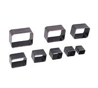 RiToEasysports Stampo da Taglio per Punzonatrice in Pelle Dal Design Rettangolare di Pregevole Fattura, Set da 8 Pezzi per Borse, Cinture, Borsette, Taglierina per Punzonatrice Cava in Acciaio Ad