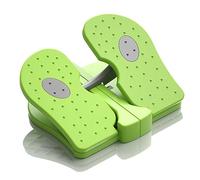 RiToEasysports Stepper per Piedi, Mini Stepper Trainer Attrezzatura per Allenamento per Gambe con Punti di Massaggio Convessi Antiscivolo per Uso in Ufficio a Casa (GREEN)