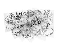 RiToEasysports Strumenti Artigianali Fatti a Mano Fai-da-te a 12-STC Foglie di Calore Foglie di Colore Colorato Trasparente per Accessori Fatti a Mano, Ideali per i Giochi di Pedagogia per Bambini