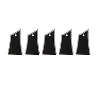 RiToEasysports Strumenti per Chitarra, 5 Pezzi in Plastica per Piastra di Copertura per Truss Rod, Linea Bianca, Trapezio Elettrico Nero per Basso Elettrico