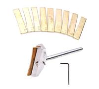 RiToEasysports Strumento per Inserti per Tasti per Chitarra Elettrica, Set di Caul per Pressa per Tasti in Lega con 9 Raggi 7,25 9,5 10 12 14 15 16 17 20, Strumento per Inserti per per Tastiera per