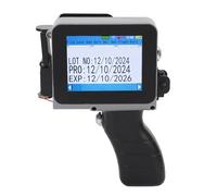 RiToEasysports Strumento per Stampante a Getto d'inchiostro Portatile Portatile con Touch Screen LED HD per la Stampa di Codici a Barre di Codici QR su Tessuto Plastico di Legno Materiale ABS 12,7