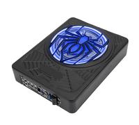 RiToEasysports Subwoofer per Auto 10 Pollici 1250 W, Filtro Regolabile per Bassi Teatro con Luce LED, Custodia in Alluminio Sotto il Sedile Aggiornamento Audio per Sistemi Aftermarket SUV per Auto