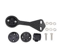 RiToEasysports Supporto per Computer da Bici Anteriore, Staffa di Supporto per Prolunga Contachilometri con Stelo Anteriore in Fibra di Carbonio per unità GPS per Mountain da