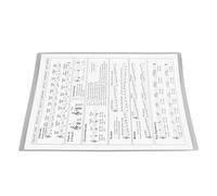 RiToEasysports Tabella degli Accordi Dell'arpa, Strumento Pratico in Carta Patinata Resistente per Principianti, Design Portatile per un Facile Utilizzo, Adatto per Imparare Ed Esercitarsi Nelle (S)