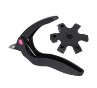 RiToEasysports Tagliare Unghie Regolabile nel Punto del Robusto Chiodo per L'acciaio Inossidabile Acrilico Nero