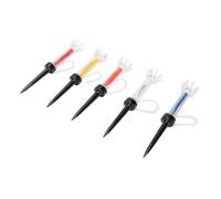 RiToEasysports Tee da Golf Magnetici 5 Pezzi, Materiale ABS, Design a 8 Punte per Pratica di Golf Stabile, Uso Interno Ed Esterno (90 mm)