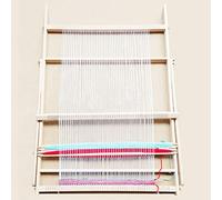 RiToEasysports Telaio per Tessitura Regolabile in Legno per Kit per la Realizzazione di Coperte e Sciarpe per Tutti i Livelli di abilità Persone Dimensioni Legno 70 X 50 Cm per Lavori Domestici