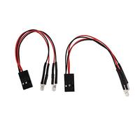 RiToEasysports Telecomando per Auto LED Light, 2Pcs High Simulation RC Car Lamp per Axial Scx24 per 1/24 1/18 Scale RC Car Accessori per Modelli di Auto