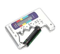 RiToEasysports Tester di capacità della Batteria Digitale, Slot per Schede Batteria Multi-livello, Indicatore Completamente Carico, Design Portatile, Misurazione della Versatile, per Misurare Varie