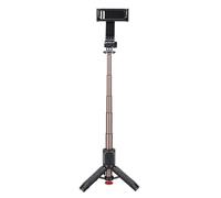 RiToEasysports Treppiede per Telefono, Supporto per Treppiede Estensibile Ruotabile a 360° Selfie Stick con Supporto per Telefono per Viaggi All'aperto
