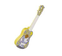 RiToEasysports Ukulele per bambini, giocattolo per chitarra in plastica a 4 corde con disegno dei cartoni animati, strumento musicale educativo per principianti, giocattolo giocabile per ragazzi e