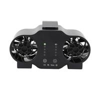 RiToEasysports Ventilatore Portatile Ricaricabile, Ventilatore Personale a 4 velocità con Flusso D'aria Forte per Campeggio, attività All'aperto, Cantiere (16000mah)