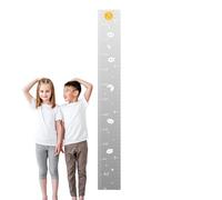 Ritorna per bambini: elegante da parete, misurazione accurata 'altezza | Libro Bar realizzato in tela con cornice in legno, decorazione della stanza dei bambini, tracker della crescita per