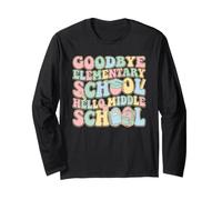 Ritorno a Scuola Addio Elementary Hello Middle School Maglia a Manica