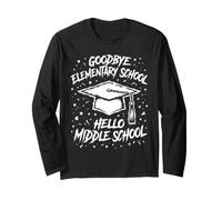 Ritorno a Scuola Addio Elementary Hello Middle School Maglia a Manica