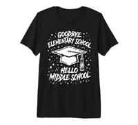Ritorno a Scuola Addio Elementary Hello Middle School Maglietta Premium