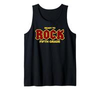 Ritorno a Scuola Divertente Pronto a Rock Il Quinto Grado Canotta