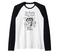 Ritorno a scuola Divertente Sono pronto Forse insegnante e studente Maglia con Maniche Raglan